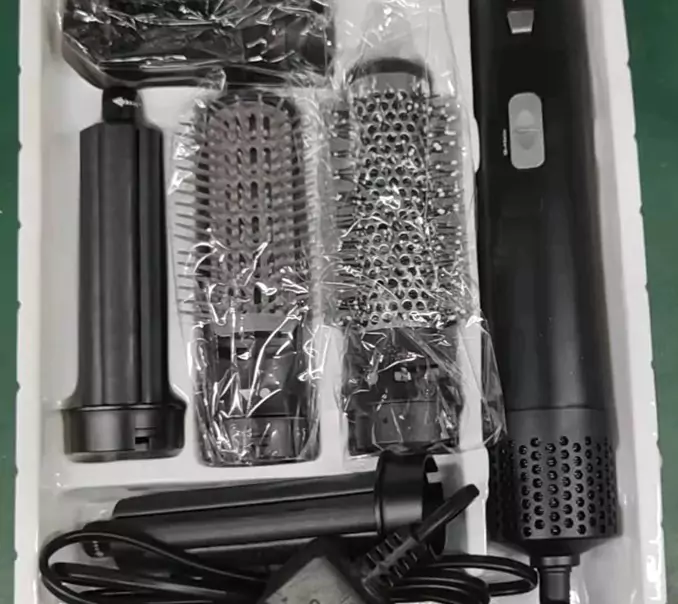 HairStyler wrapped in plastic in packaging